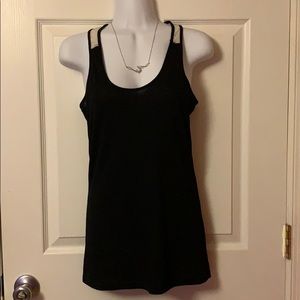 Derek Heart Black tank top with all lace back
